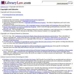 Library Law: Copyright and Libraries