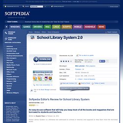 Download School Library System 2.0 Free - An easy-to-use software that will help you keep track of all the books and magazines that are borrowed to students and teachers.