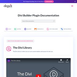 Elegant Themes Documentation