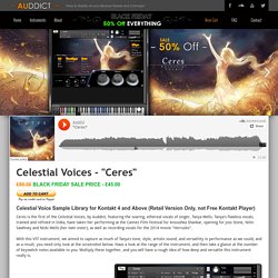 Ceres- Vocal Sample Library for Kontakt 4 and above VST AAX AU Instrument
