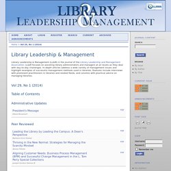 Library Leadership & Management