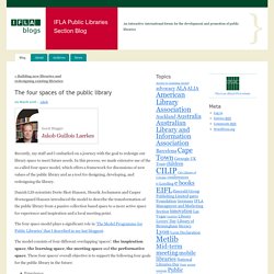 The four spaces of the public library « IFLA Public Libraries Section Blog