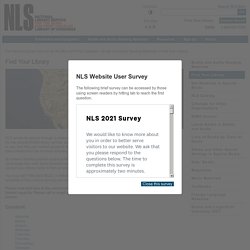 Find Your Library - National Library Service for the Blind and Print Disabled (NLS)