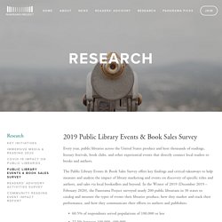 Public Library Events & Book Sales Survey — Panorama Project