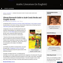 Library Research Guide to Arab Comic Books and Graphic Novels