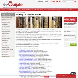 Library of Spanish Literature: Free books to read online or download