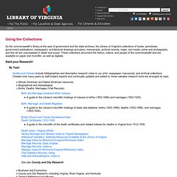 Vital Statistics (Marriage, Birth, Death Records) - Virginia