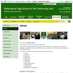 Library - Wollongong High School