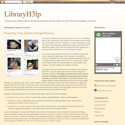 libraryh3lp: Promoting Your Library through Pinterest