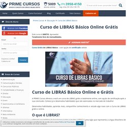 Curso de LIBRAS Básico Online Grátis