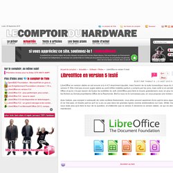 LibreOffice en version 5 testé