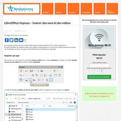 LibreOffice Impress - Insérer des sons et des vidéos