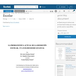 1.1. Problemática de la desercion Escolar