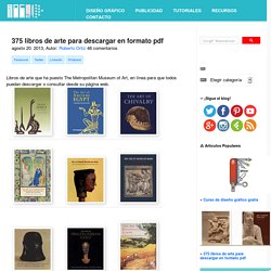 375 libros de arte para descargar en formato pdf