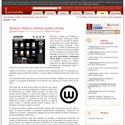 Wowio, libros y cómics gratis online