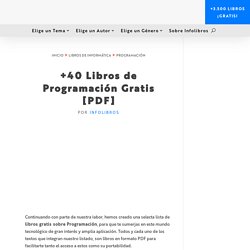 +40 Libros de Programación Gratis [PDF]