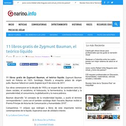 11 libros gratis de Zygmunt Bauman, el teórico líquido