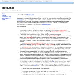 libsequence main page