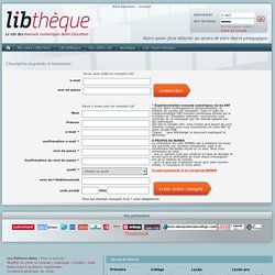 Libthèque - Le site du Livre Interactif Belin