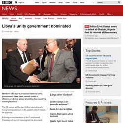 Libya's unity government nominated