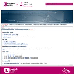 Licence 1 - Info - Documents