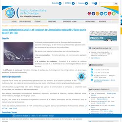 Licence pro Création pour le Web - Arles - IUT d'Aix-Marseille