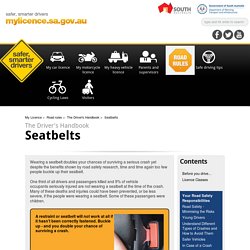 My Licence - The Driver's Handbook - Seatbelts