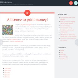 A licence to print money!
