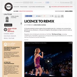 Licence to remix