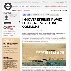 Innover et réussir avec les licences Creative Commons