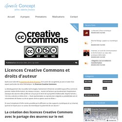 Licences Creative Commons et droits d'auteur