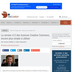 La version 4.0 des licences Creative Commons, encore plus simple à utiliser