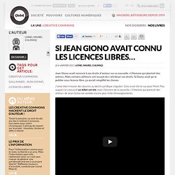Si Jean Giono avait connu les licences libres… » Article » OWNI, Digital Journalism