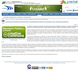 Licencia Creative Commons venezolana está en proceso de consulta pública