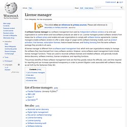 License manager