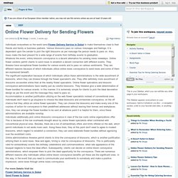 Online Flower Delivery for Sending Flowers