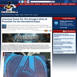 Licensing Teaser For The Avengers Hints At Promotion For An International Expo!