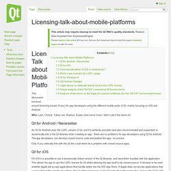 Licensing-talk-about-mobile-platforms - Qt Wiki