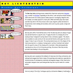 Roy Lichtenstein; Benday Dot Technique