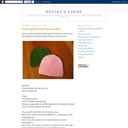 Lickety Split Crocheted Newborn Hats