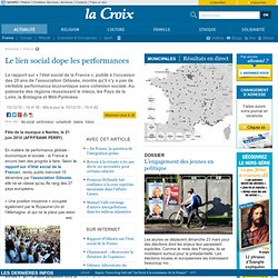 Le lien social dope les performances - France - la-Croix.com