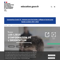 Les lieux d'information de l'orientation