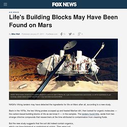 Life's Building Blocks May Have Been Found on Mars