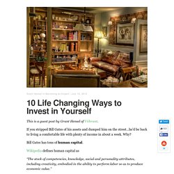 10 Life Changing Ways to Invest in Yourself