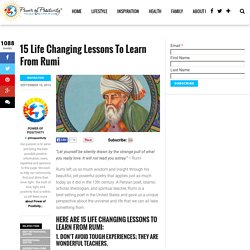 15 Life Changing Lessons To Learn From Rumi