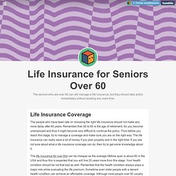 Life Insurance for Seniors Over 60