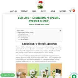 [HOT NEW] Eco Life - Launching 4 Special Straws In 2021