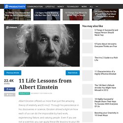 11 Life Lessons from Albert Einstein