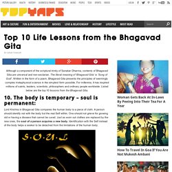 Top 10 Life Lessons from the Bhagavad Gita