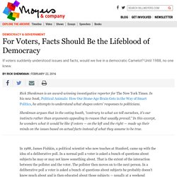 For Voters, Facts Should Be the Lifeblood of Democracy - BillMoyers.com